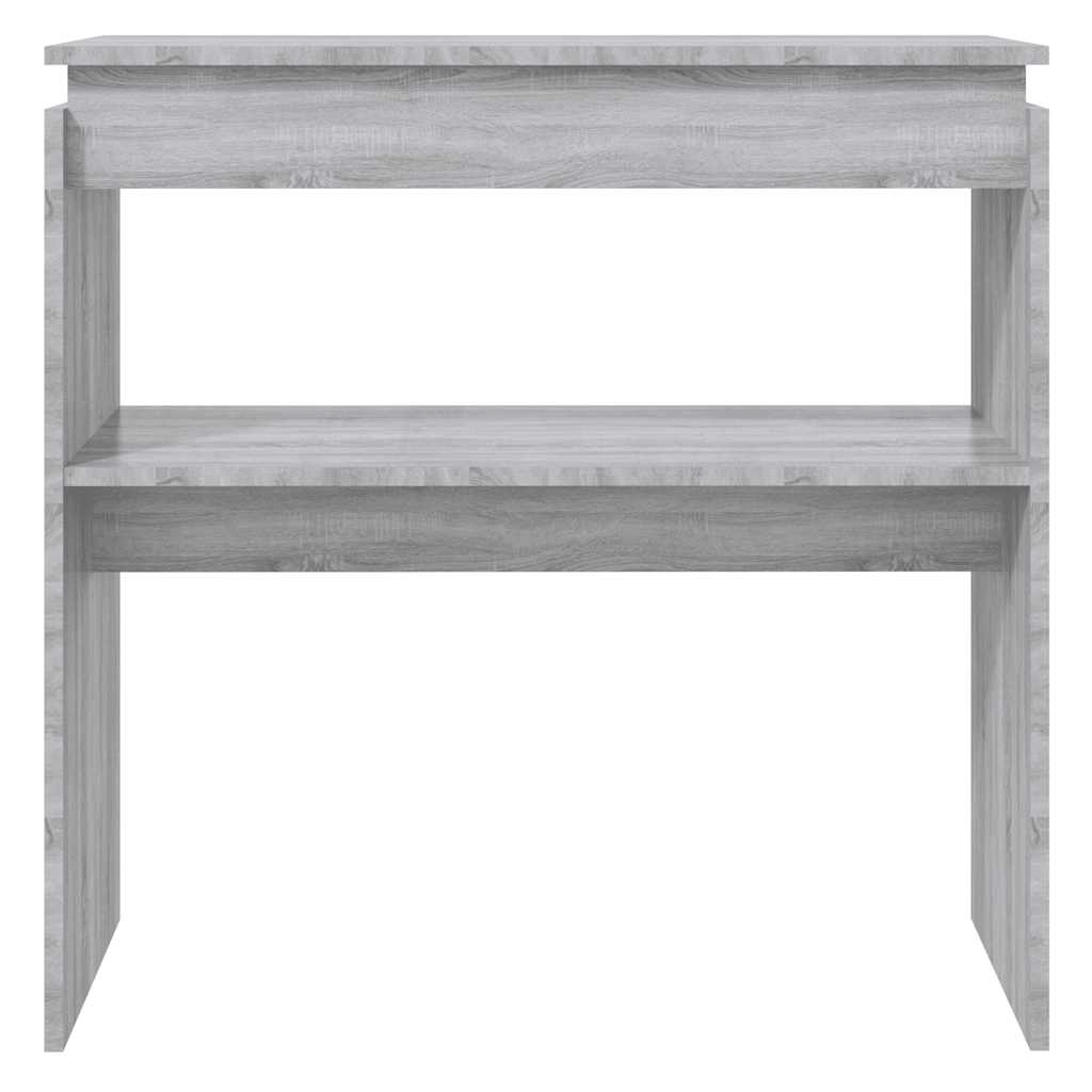 Τραπέζι Κονσόλα Γκρι Sonoma 80 x 30 x 80 εκ. Επεξεργασμένο Ξύλο
