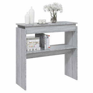 Τραπέζι Κονσόλα Γκρι Sonoma 80 x 30 x 80 εκ. Επεξεργασμένο Ξύλο