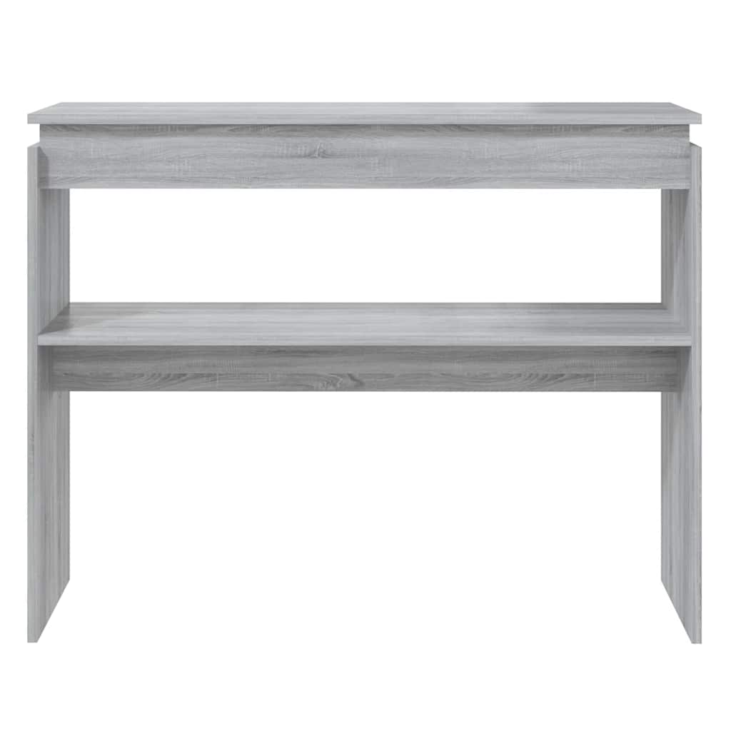 Τραπέζι Κονσόλα Γκρι Sonoma 102x30x80 εκ. Επεξεργασμένο Ξύλο