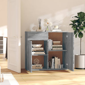 Ντουλάπι Γκρι Sonoma 80 x 36 x 75 εκ. από Επεξεργασμένο Ξύλο