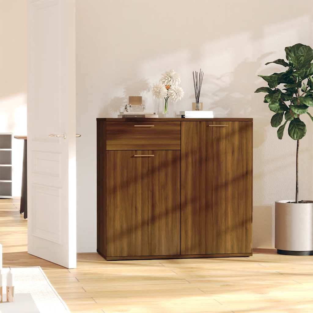 Ντουλάπι Καφέ Δρυς 80 x 36 x 75 εκ. Επεξεργασμένο Ξύλο