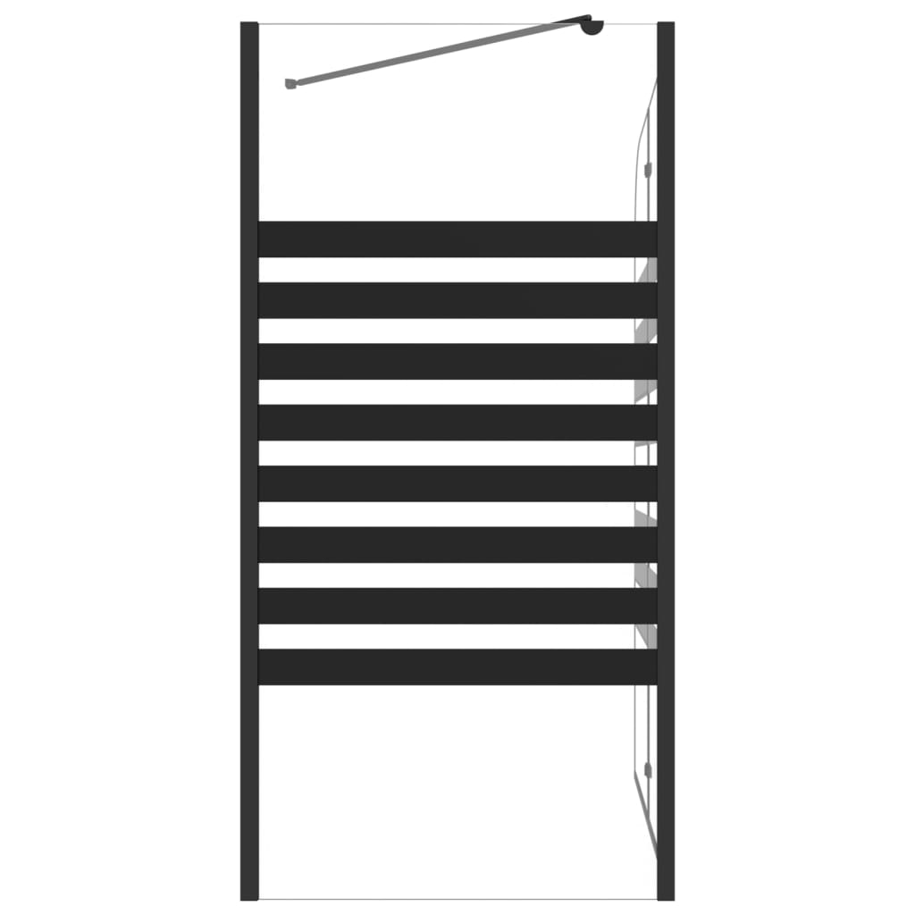 Καμπίνα Μπανιέρας Ριγέ 120 x 68 x 130 εκ. από Ψημένο Γυαλί - PAKOBAZAAR