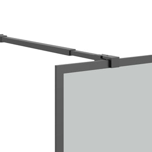 Διαχωριστικό Ντουζιέρας 118 x 190 εκ. από Σκούρο Ψημένο Γυαλί - PAKOBAZAAR