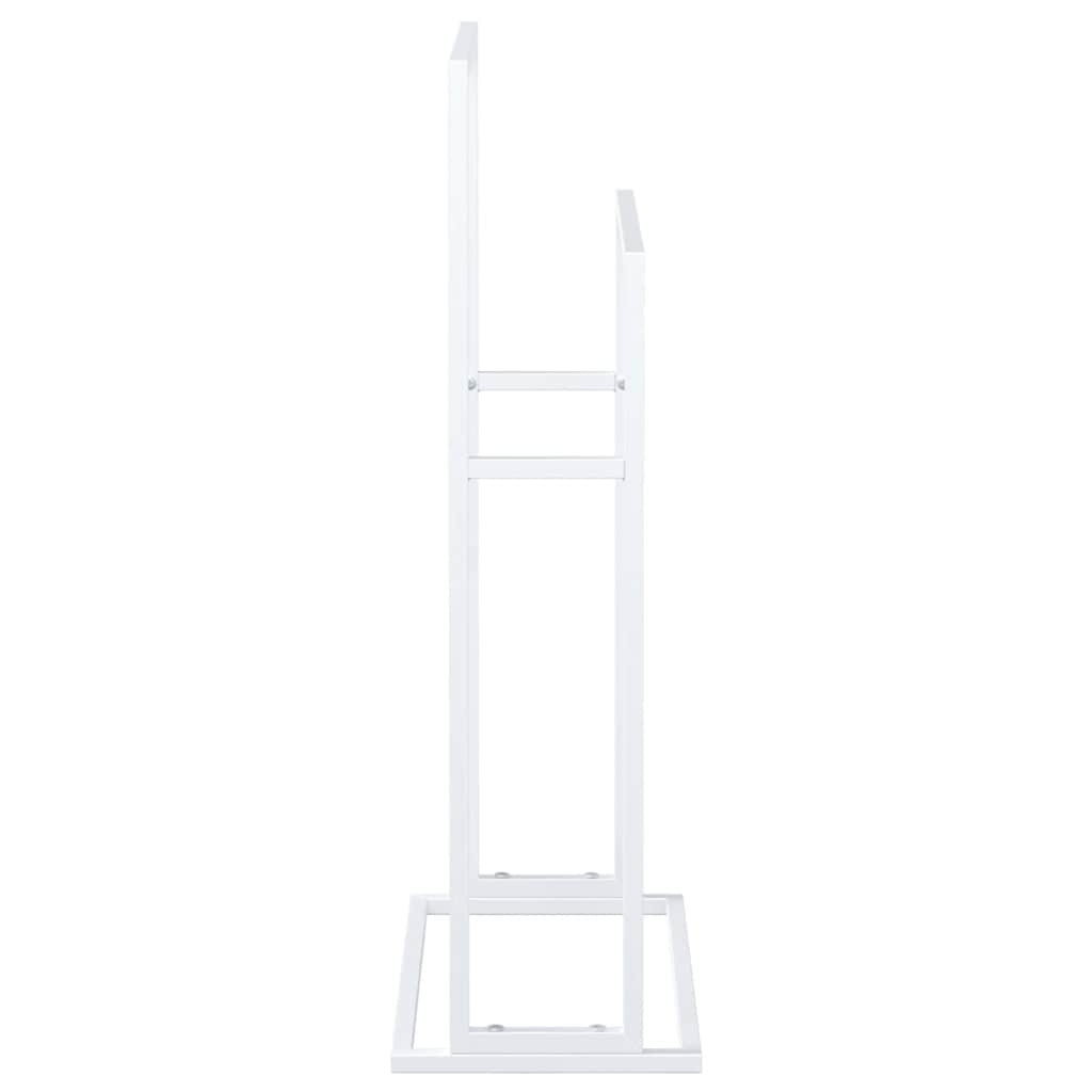 Κρεμάστρα για Πετσέτες Ανεξάρτητη Λευκή 48x24x78,5 εκ Σιδερένια