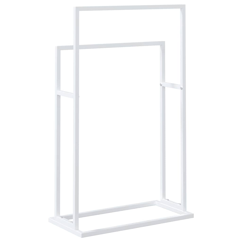 Κρεμάστρα για Πετσέτες Ανεξάρτητη Λευκή 48x24x78,5 εκ Σιδερένια