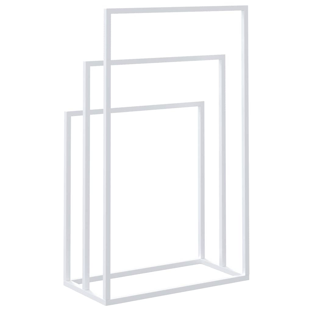 Κρεμάστρα για Πετσέτες Ανεξάρτητη Λευκή 48x24x79 εκ. Σιδερένια