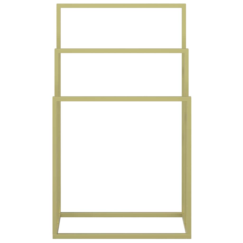 Κρεμάστρα για Πετσέτες Ανεξάρτητη Χρυσή 48x24x79 εκ. Σιδερένια - Pakobazaar