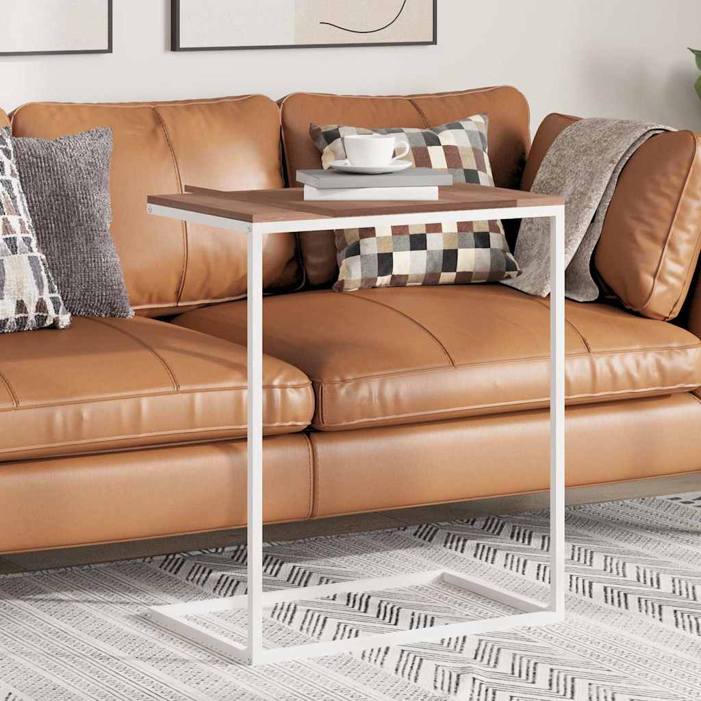 Τραπέζι Βοηθητικό Λευκό 55 x 35 x 66 εκ. από Επεξεργασμένο Ξύλο