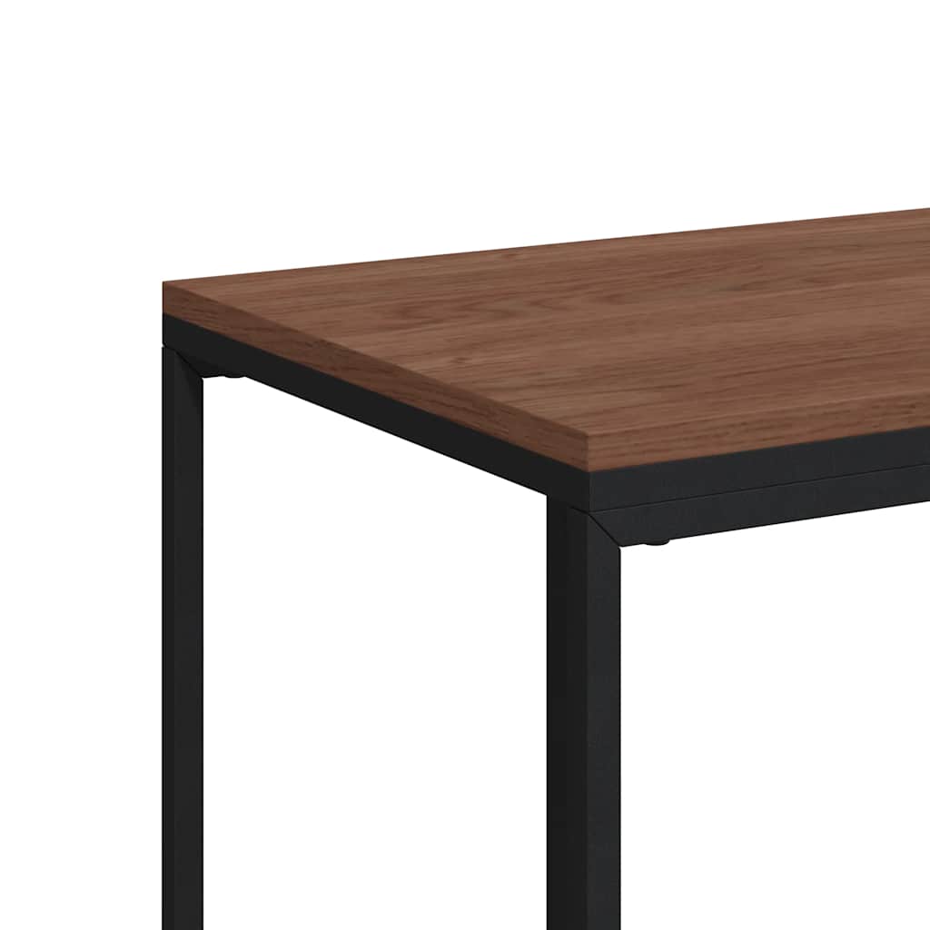 Βοηθητικό Τραπέζι με Ρόδες Μαύρο 40x30x63,5 εκ. Επεξ. Ξύλο