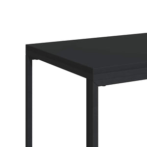 Βοηθητικό Τραπέζι με Ρόδες Μαύρο 40x30x63,5 εκ. Επεξ. Ξύλο