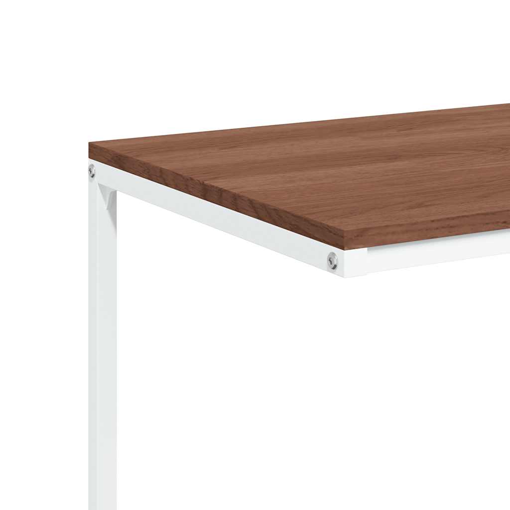 Βοηθητικό Τραπέζι με Ρόδες Λευκό 55 x 35 x 70 εκ. Επεξ. Ξύλο