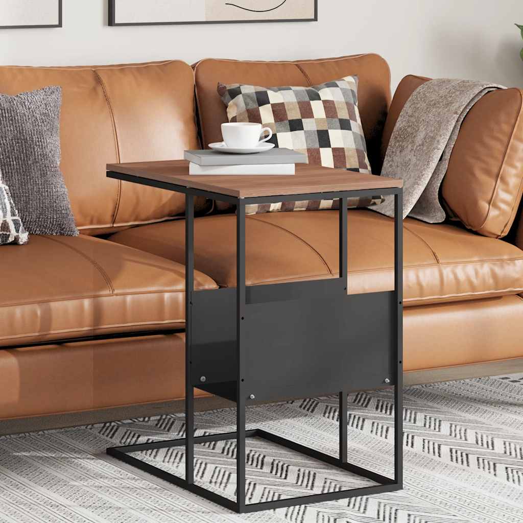 Τραπέζι Βοηθητικό Μαύρο 55x36x59,5 εκ. από Επεξεργασμένο Ξύλο