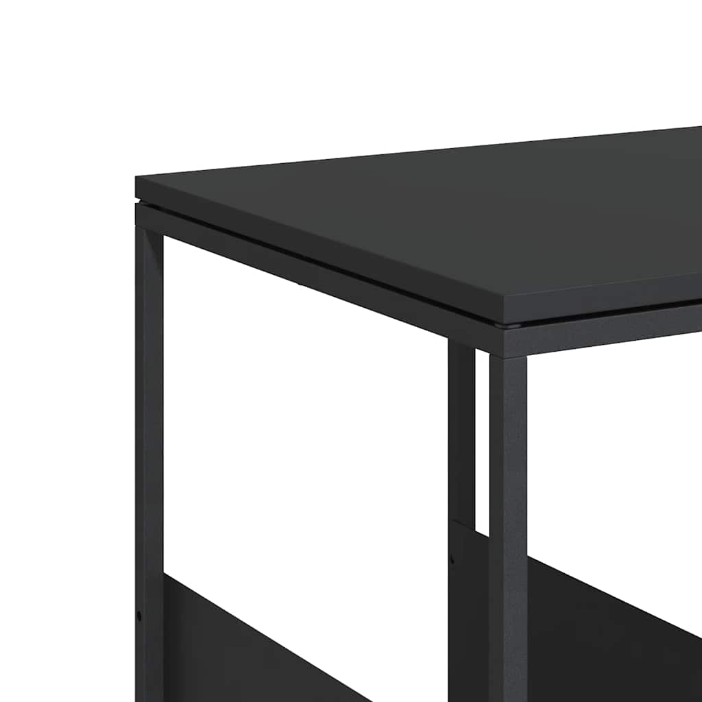 Τραπέζι Βοηθητικό Μαύρο 55x36x59,5 εκ. από Επεξεργασμένο Ξύλο