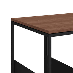 Βοηθητικό Τραπέζι με Ρόδες Μαύρο 55 x 36 x 63,5 εκ. Επεξ. Ξύλο