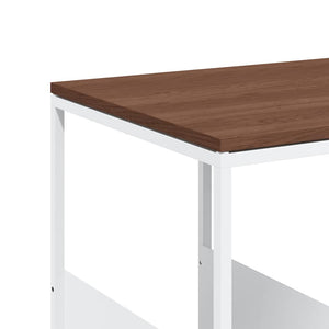 Βοηθητικό Τραπέζι με Ρόδες Λευκό 55 x 36 x 63,5 εκ. Επεξ. Ξύλο