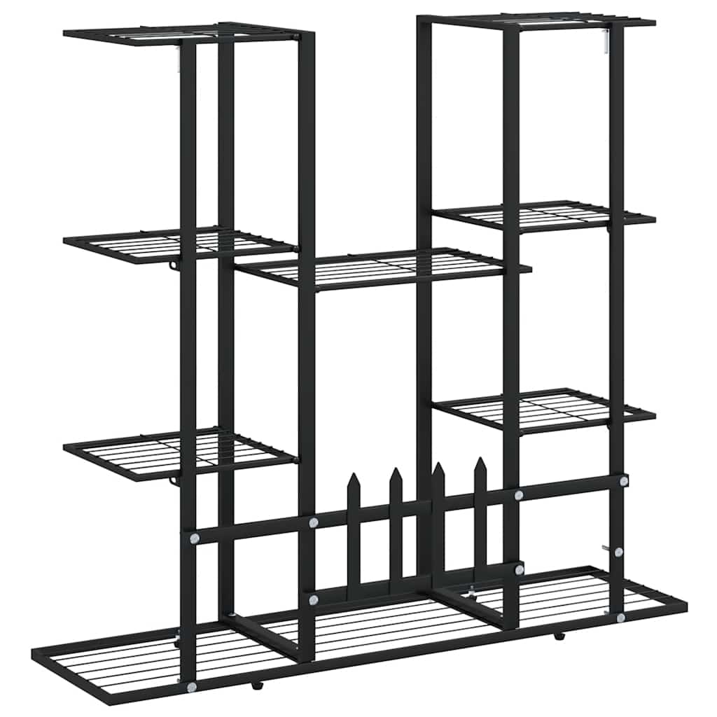 Βάση Λουλουδιών Μαύρη 94,5 x 25 x 89 εκ. Σιδερένια