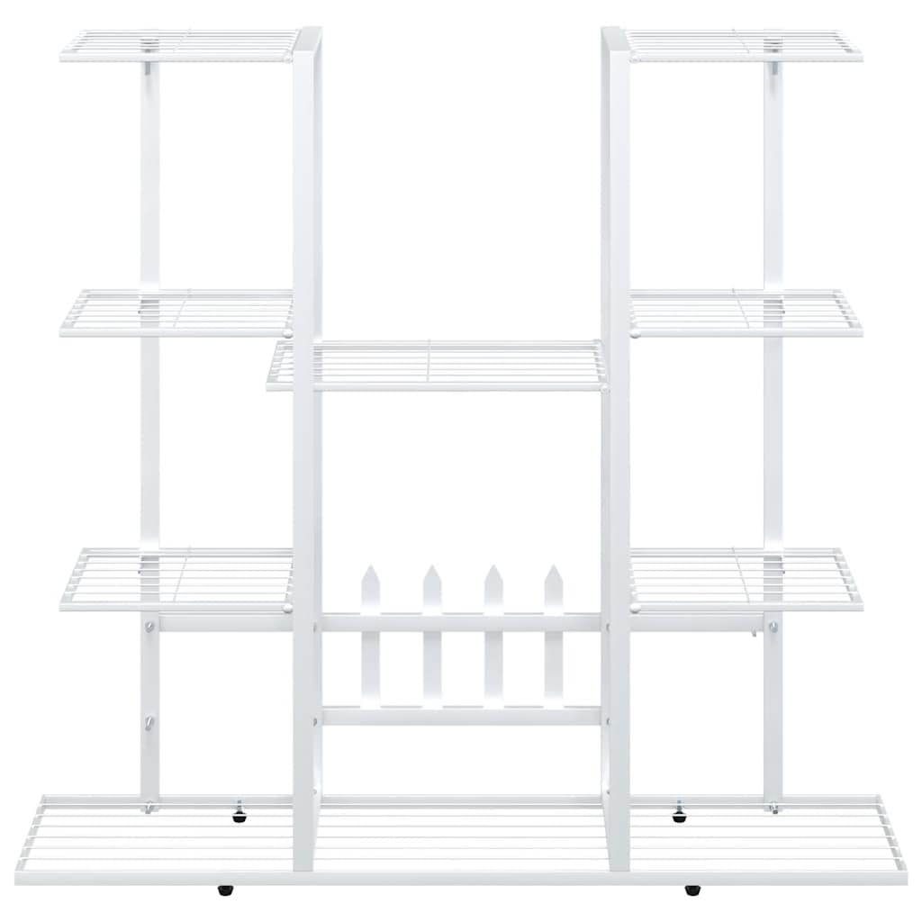 Βάση Λουλουδιών Λευκή 94,5 x 25 x 89 εκ. Σιδερένια