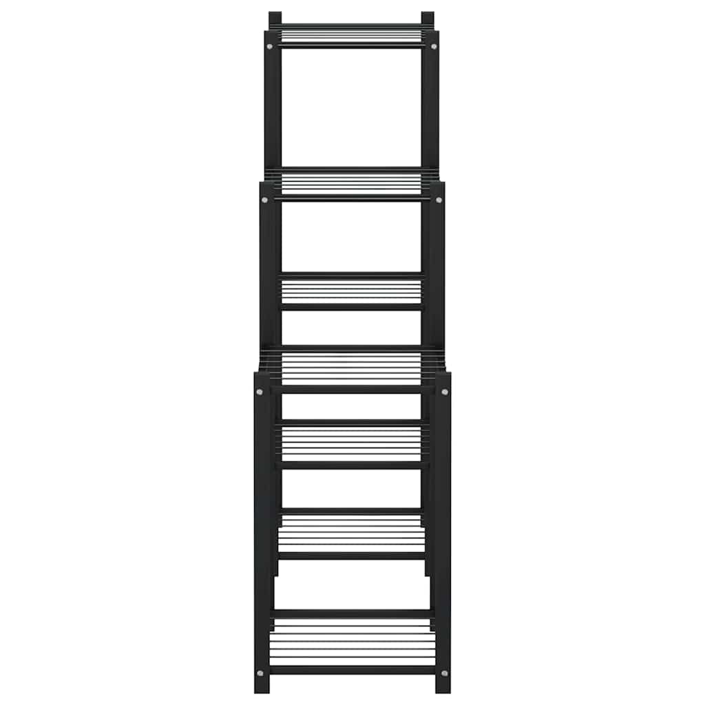 Βάση Λουλουδιών Μαύρη 83 x 25 x 80 εκ. Σιδερένια