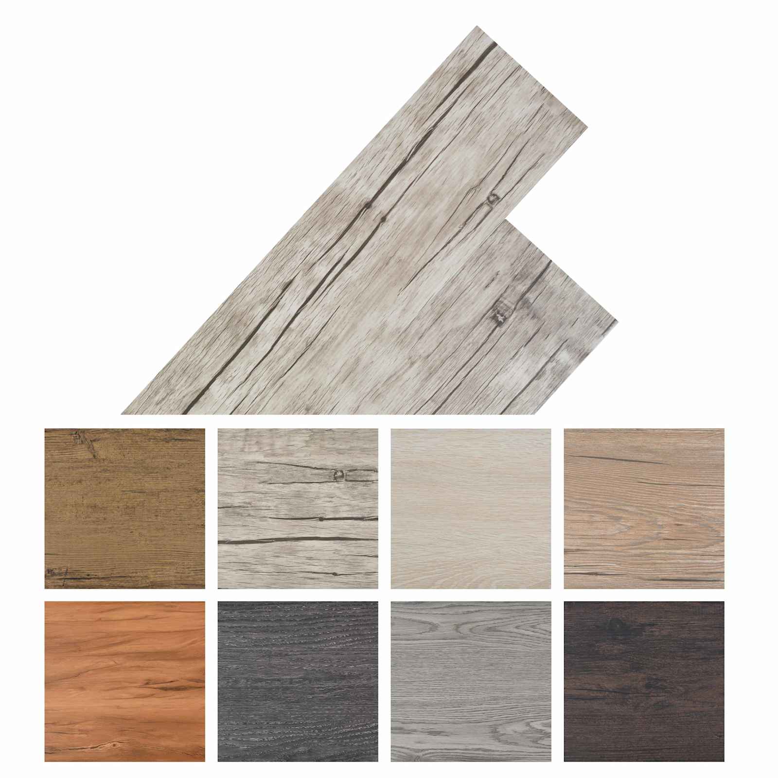 Πλάκες Δαπέδου 18 pcs Ανοιχτό γκρι 2,51 m² PVC - Pakobazaar