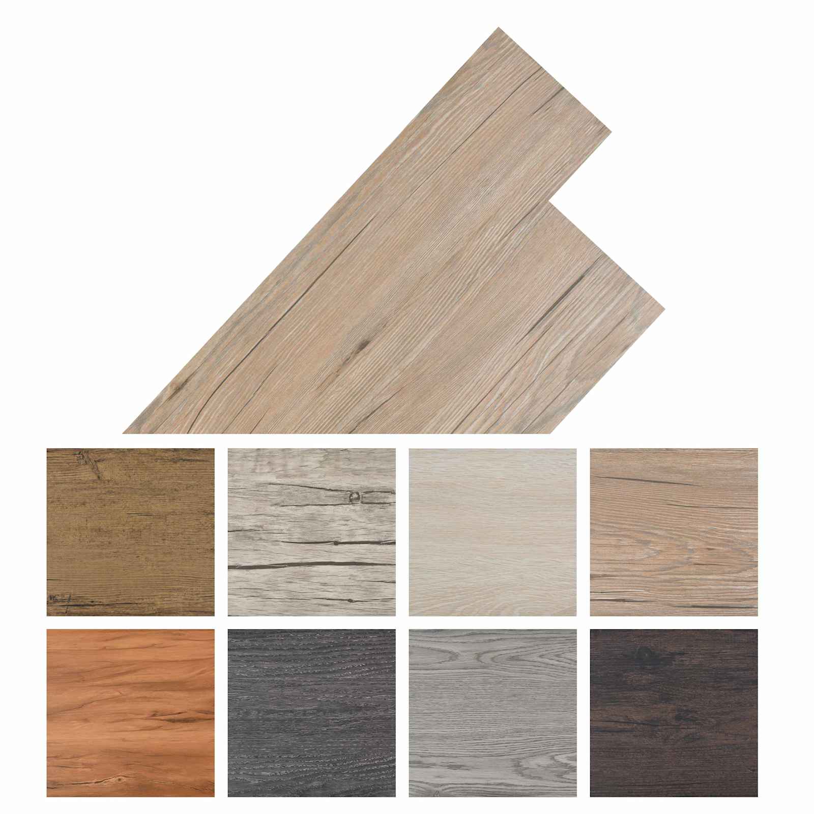 Πλάκες Δαπέδου 18 pcs Καφέ Δρυς 2,51 m² PVC - Pakobazaar