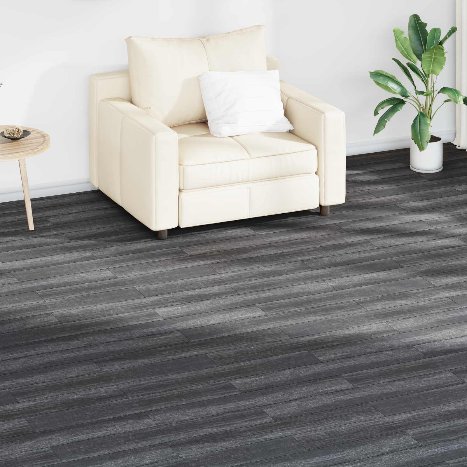Πλάκες Δαπέδου 18 pcs Μαύρο και Λευκό 2,51 m² PVC - Pakobazaar