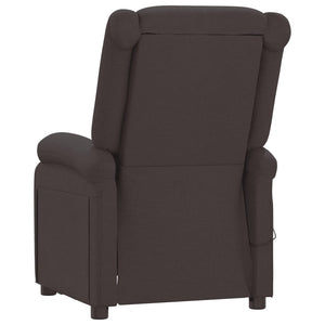 Πολυθρόνα Ανακλινόμενη Ηλεκτρική Σκούρο Καφέ Υφασμάτινη - Pakobazaar