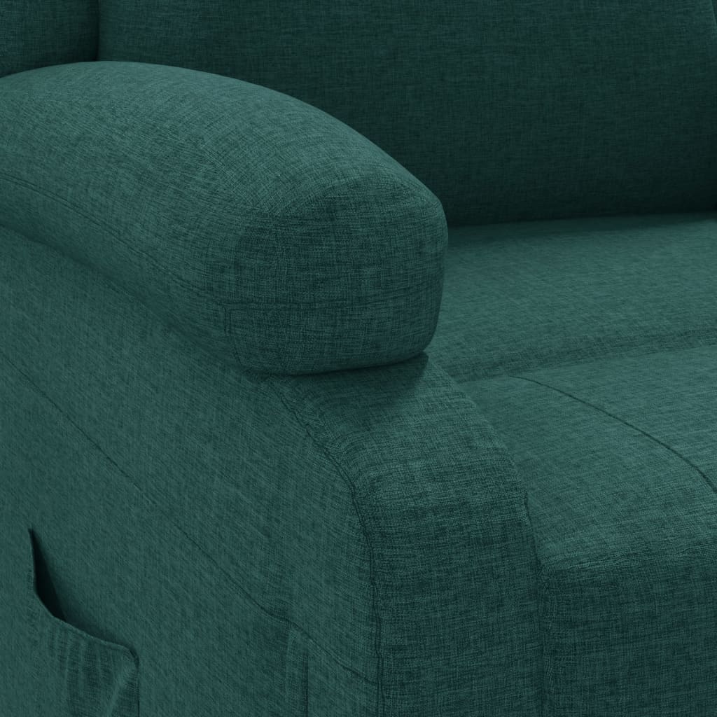 Πολυθρόνα Ανακλινόμενη Ηλεκτρική Πράσινο Υφασμάτινη - PAKOBAZAAR