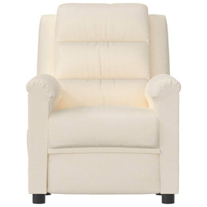Πολυθρόνα Μασάζ Ηλεκτρική Κρεμ Βελούδινη