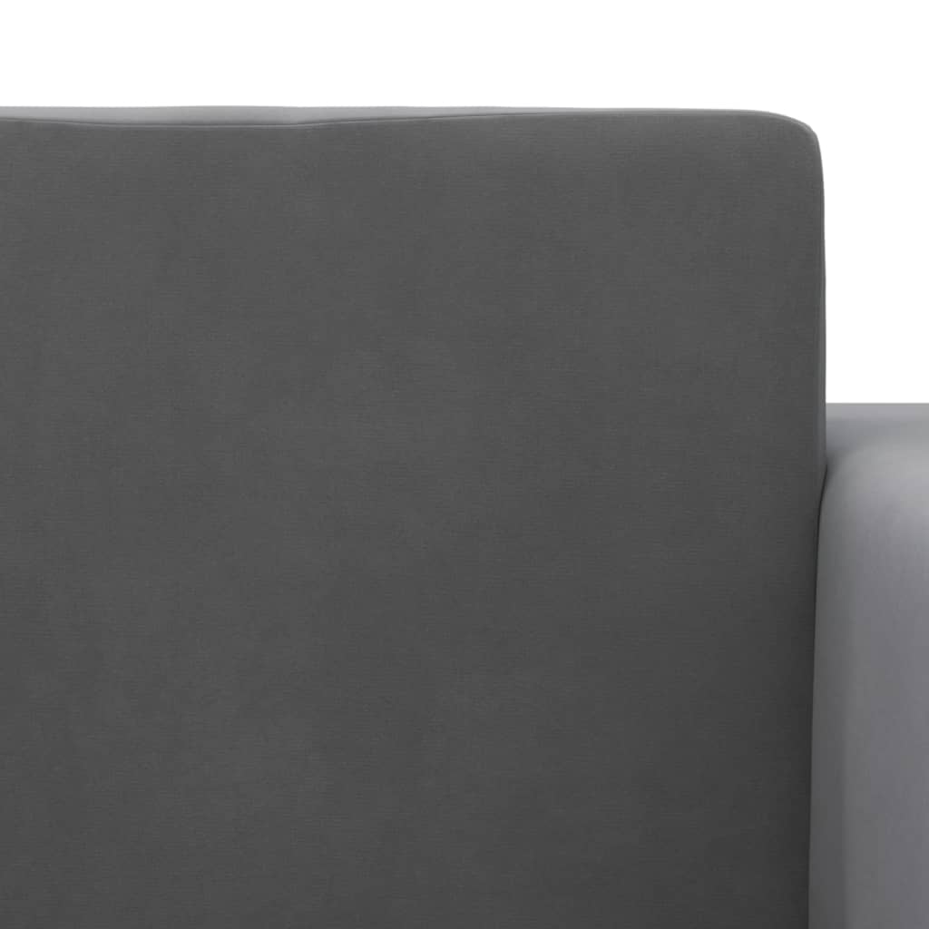 Καναπές/Κρεβάτι Παιδικός Διθέσιος Ανθρακί Μαλακό Βελουτέ Ύφασμα