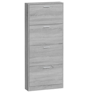Παπουτσοθήκη Γκρι Sonoma 59x17x150 εκ. από Επεξεργασμένο Ξύλο
