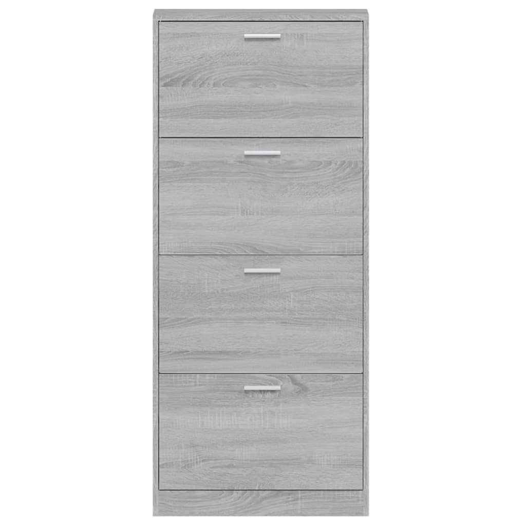 Παπουτσοθήκη Γκρι Sonoma 59x17x150 εκ. από Επεξεργασμένο Ξύλο