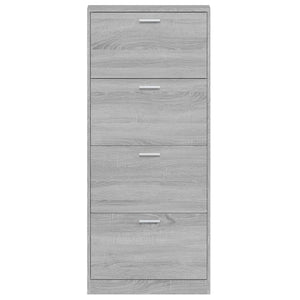 Παπουτσοθήκη Γκρι Sonoma 59x17x150 εκ. από Επεξεργασμένο Ξύλο