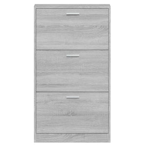 Παπουτσοθήκη Γκρι Sonoma 59x17x108 εκ. από Επεξεργασμένο Ξύλο