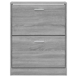 Παπουτσοθήκη Γκρι Sonoma 59x17x81 εκ. από Επεξεργασμένο Ξύλο