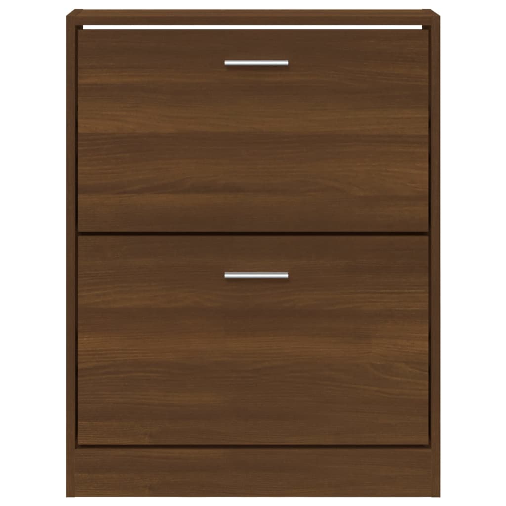 Παπουτσοθήκη Καφέ Δρυς 59x17x81 εκ. από Επεξεργασμένο Ξύλο