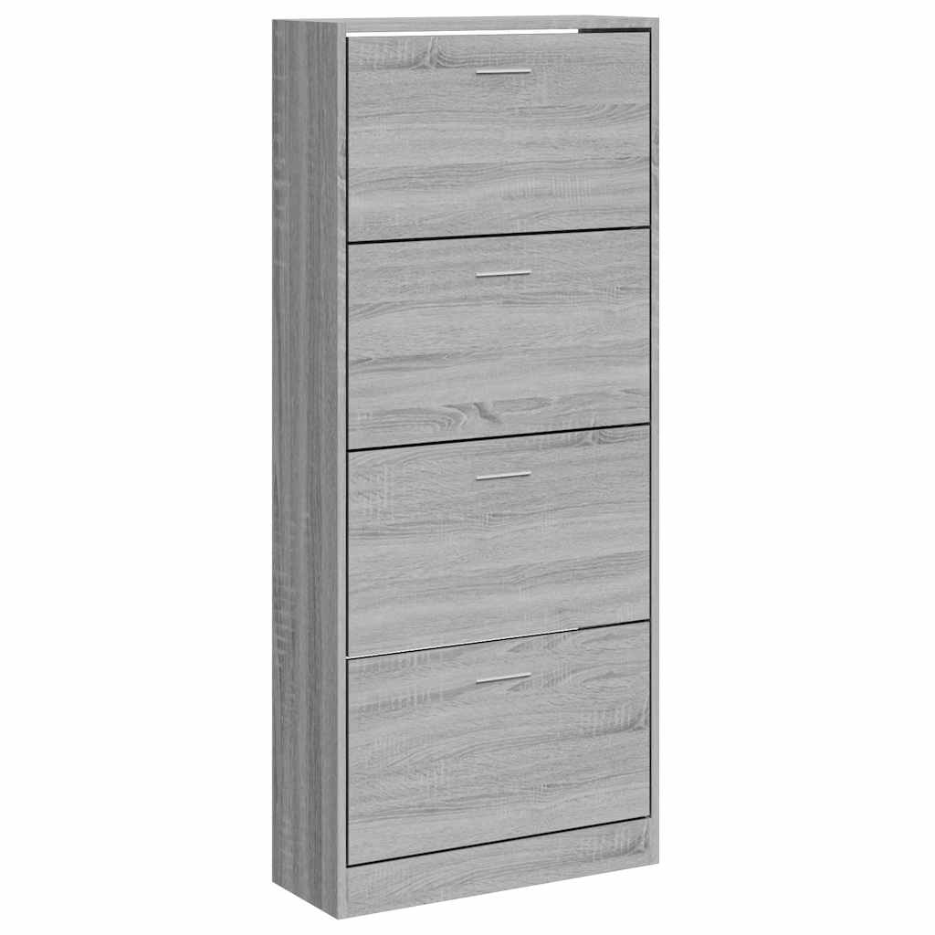 Παπουτσοθήκη Γκρι Sonoma 63x24x147 εκ. από Επεξεργασμένο Ξύλο - Pakobazaar