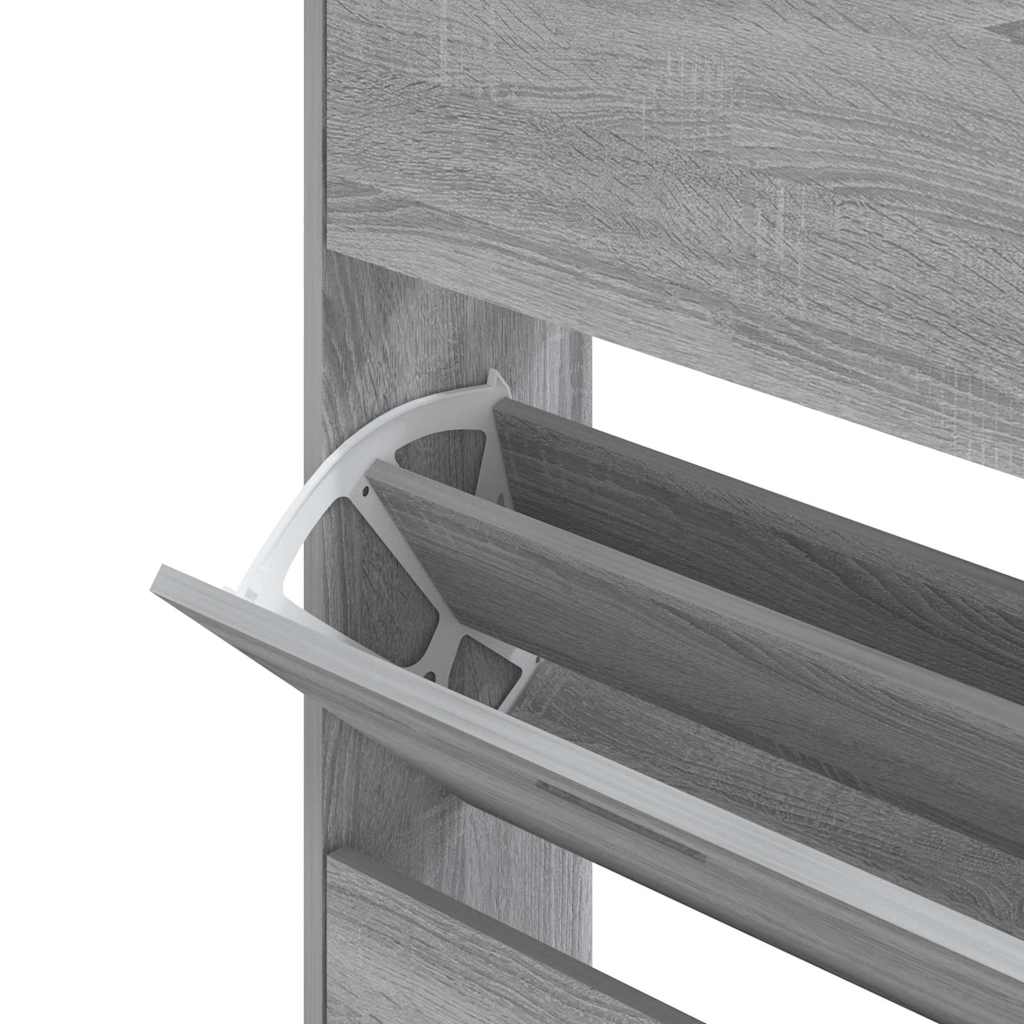 Παπουτσοθήκη Γκρι Sonoma 63x24x147 εκ. από Επεξεργασμένο Ξύλο - Pakobazaar