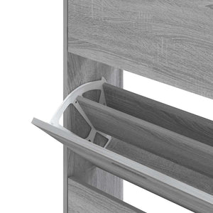 Παπουτσοθήκη Γκρι Sonoma 63x24x147 εκ. από Επεξεργασμένο Ξύλο - Pakobazaar