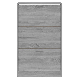 Παπουτσοθήκη Γκρι Sonoma 63x24x103 εκ. από Επεξεργασμένο Ξύλο
