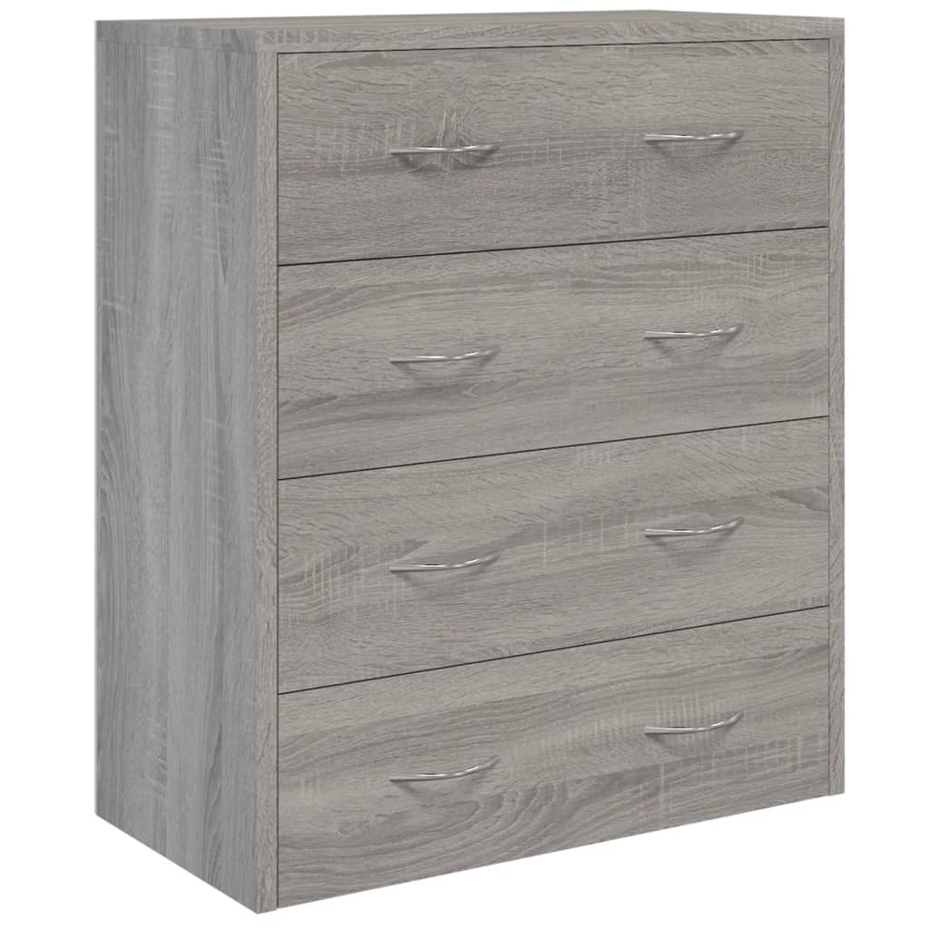 Συρταριέρα με 4 Συρτάρια Γκρι Sonoma 60 x 30,5 x 71 εκ. - Pakobazaar