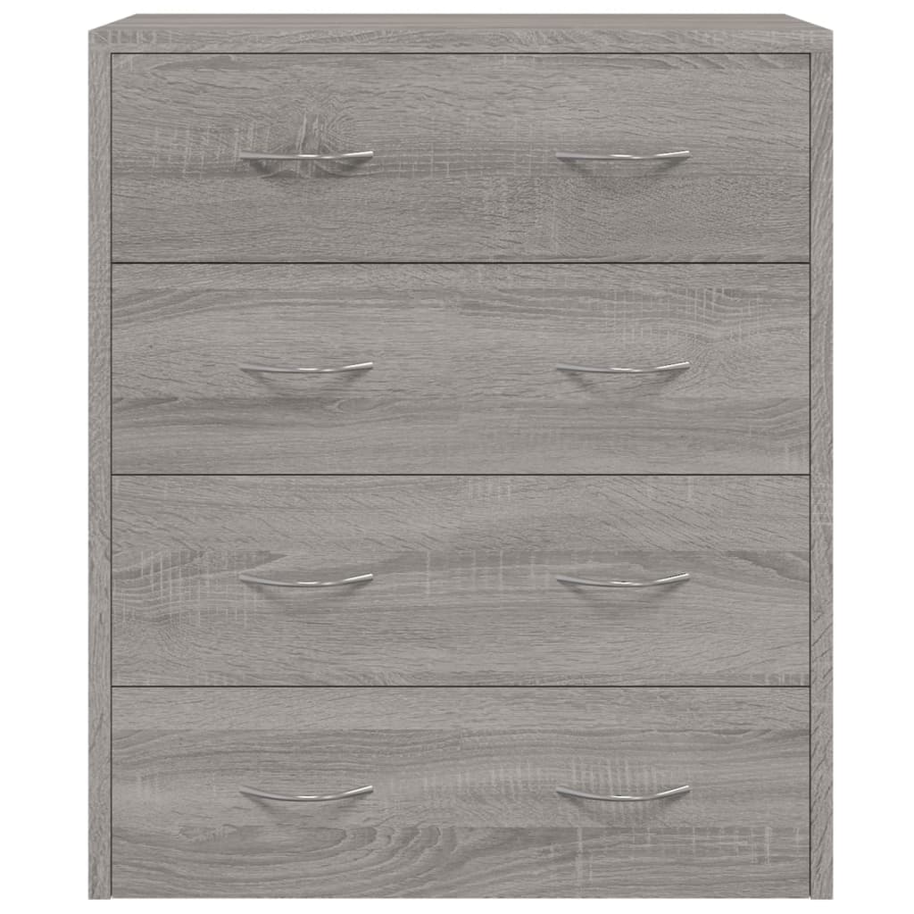 Συρταριέρα με 4 Συρτάρια Γκρι Sonoma 60 x 30,5 x 71 εκ. - Pakobazaar
