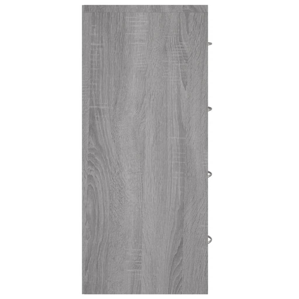 Συρταριέρα με 4 Συρτάρια Γκρι Sonoma 60 x 30,5 x 71 εκ. - Pakobazaar