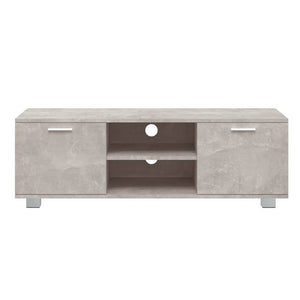 Έπιπλο Τηλεόρασης Γκρι Σκυροδέματος 120x40,5x35 εκ. Επεξ. Ξύλο