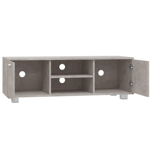 Έπιπλο Τηλεόρασης Γκρι Σκυροδέματος 120x40,5x35 εκ. Επεξ. Ξύλο