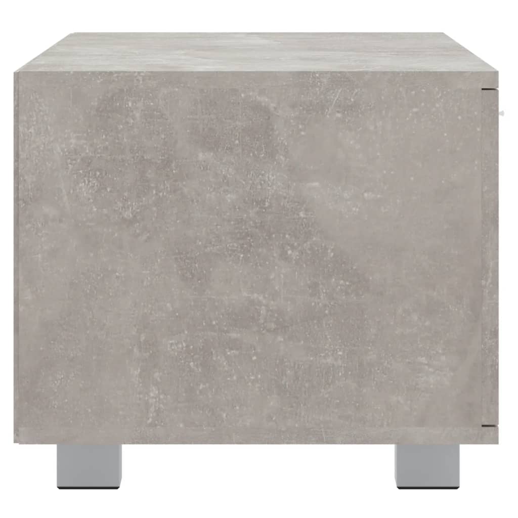 Έπιπλο Τηλεόρασης Γκρι Σκυροδέματος 120x40,5x35 εκ. Επεξ. Ξύλο