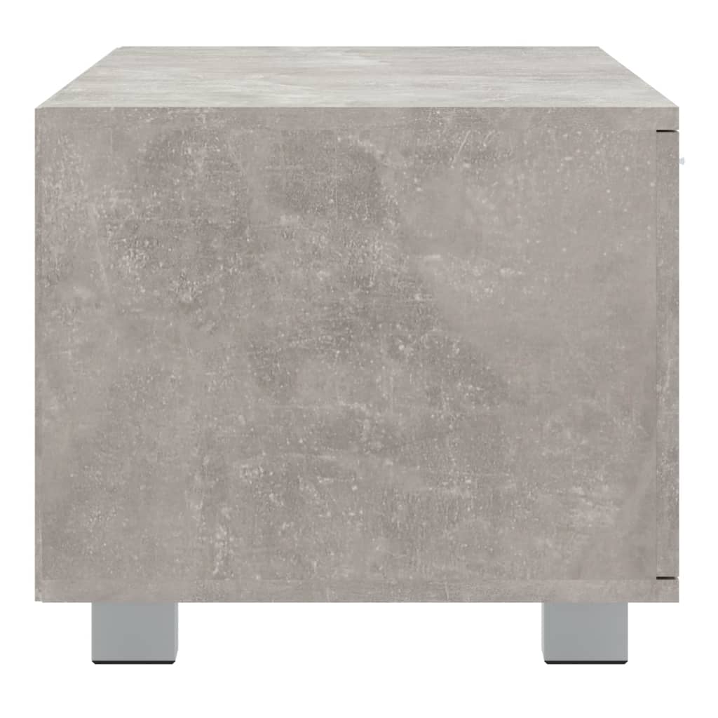 Έπιπλο Τηλεόρασης Γκρι Σκυροδέματος 140x40,5x35 εκ. Επεξ. Ξύλο