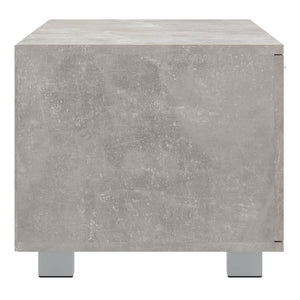 Έπιπλο Τηλεόρασης Γκρι Σκυροδέματος 140x40,5x35 εκ. Επεξ. Ξύλο