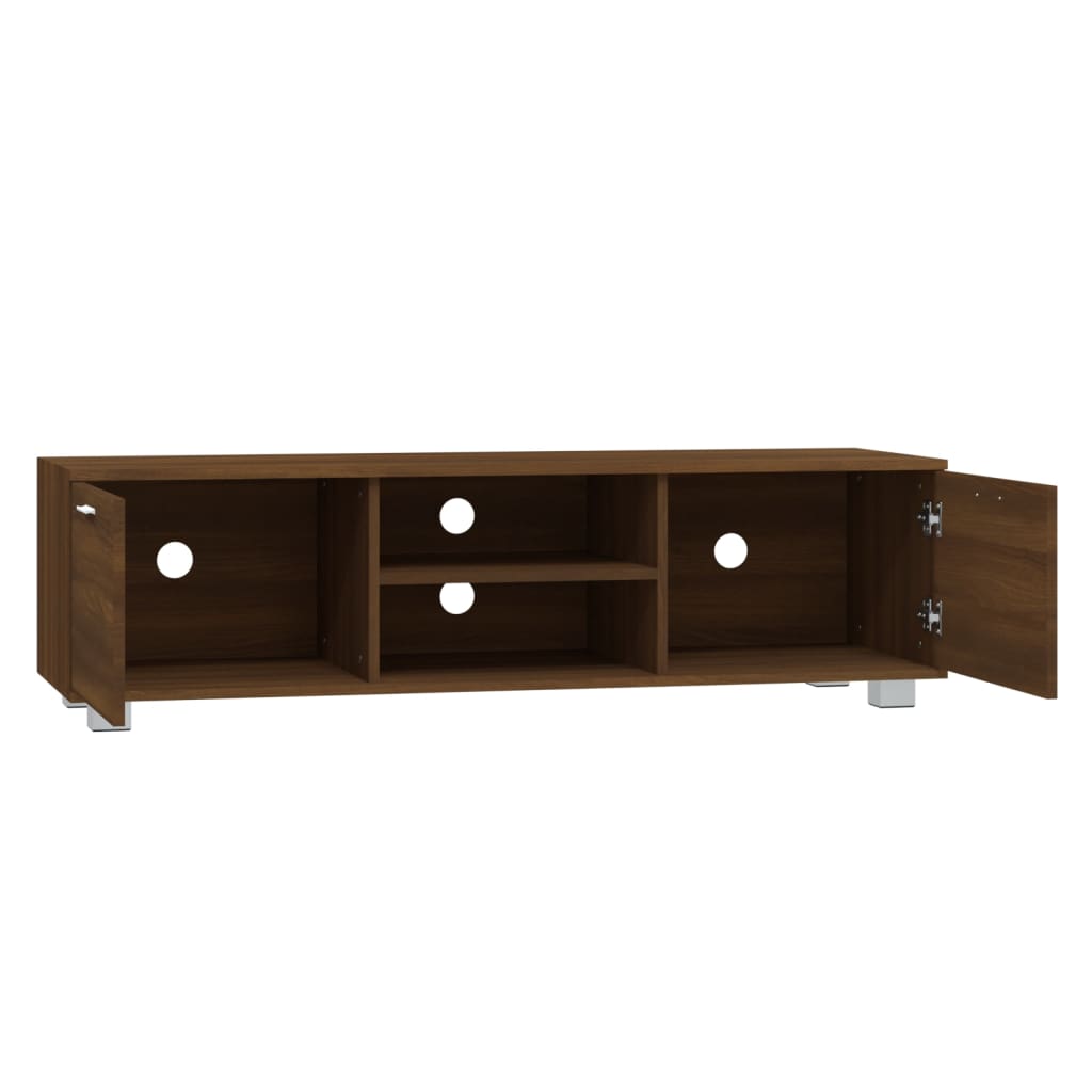 Έπιπλο Τηλεόρασης Καφέ Δρυς 140x40,5x35 εκ. Επεξεργ. Ξύλο - Pakobazaar