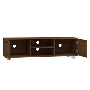 Έπιπλο Τηλεόρασης Καφέ Δρυς 140x40,5x35 εκ. Επεξεργ. Ξύλο - Pakobazaar