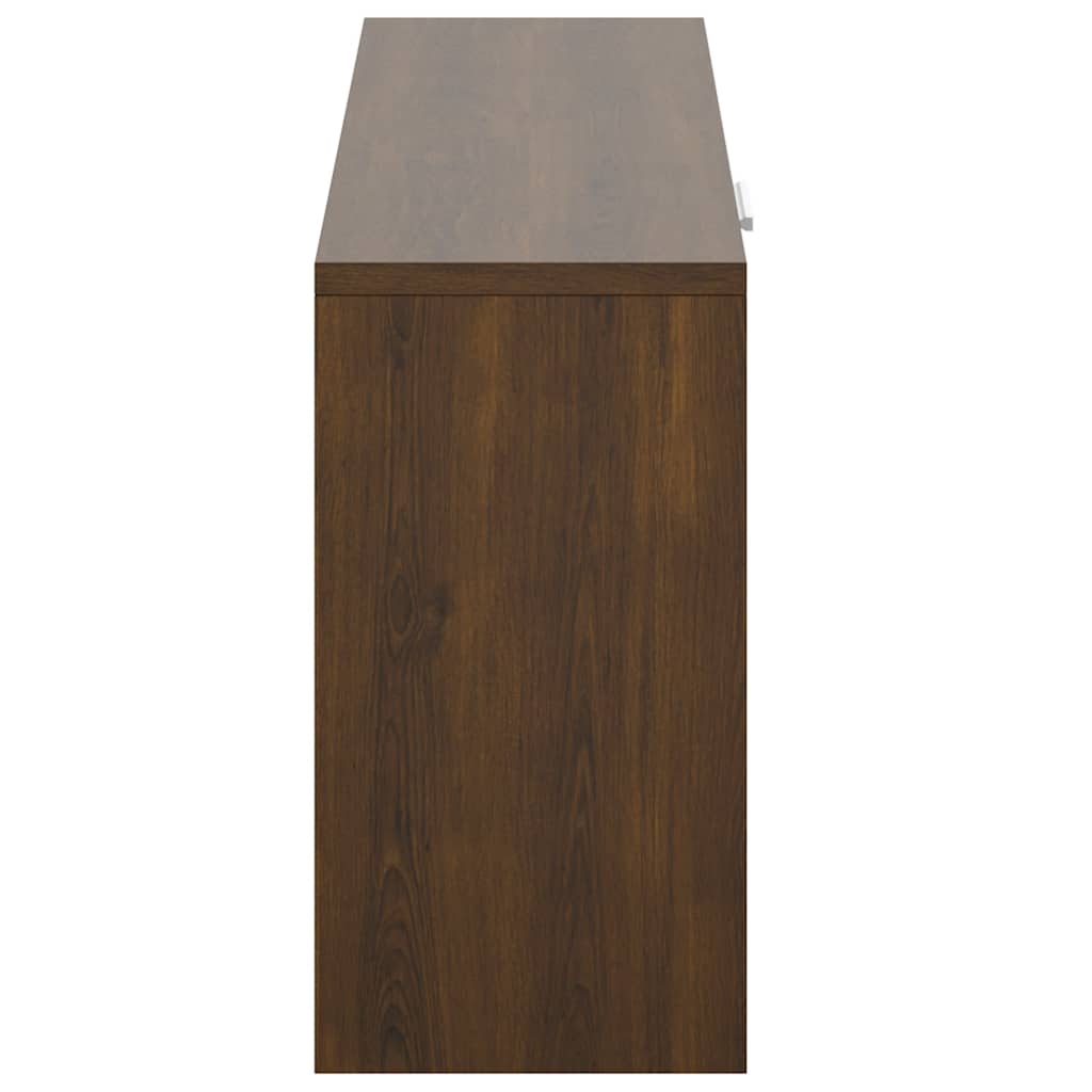 Παπουτσοθήκη Καφέ Δρυς 80x24x45 εκ. από Επεξεργασμένο Ξύλο - Pakobazaar